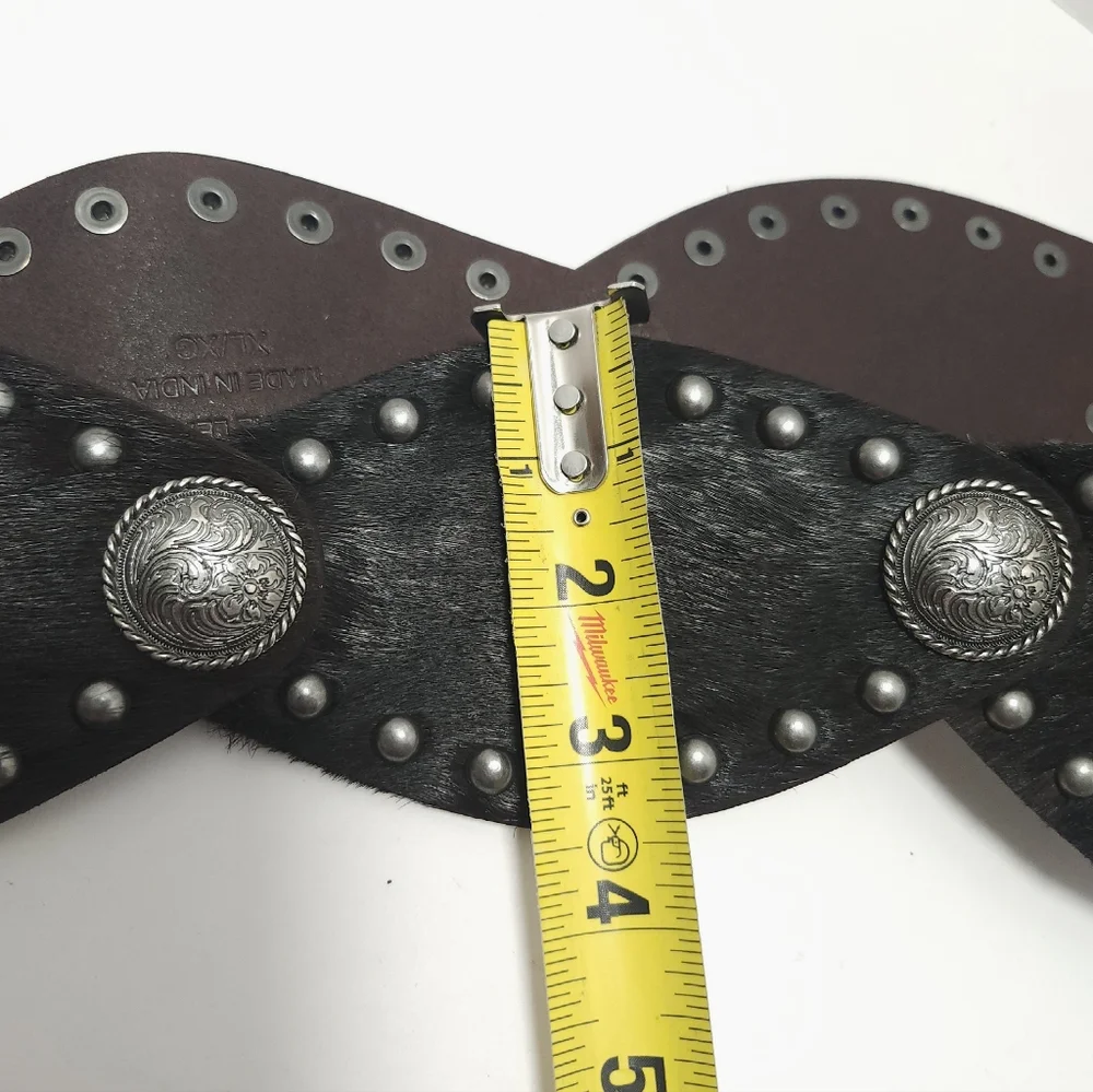 Idyllwind Miranda Lambert Womens Western Belt Size XL Del Rio Concho Calf Hair - Picture 7 of 7